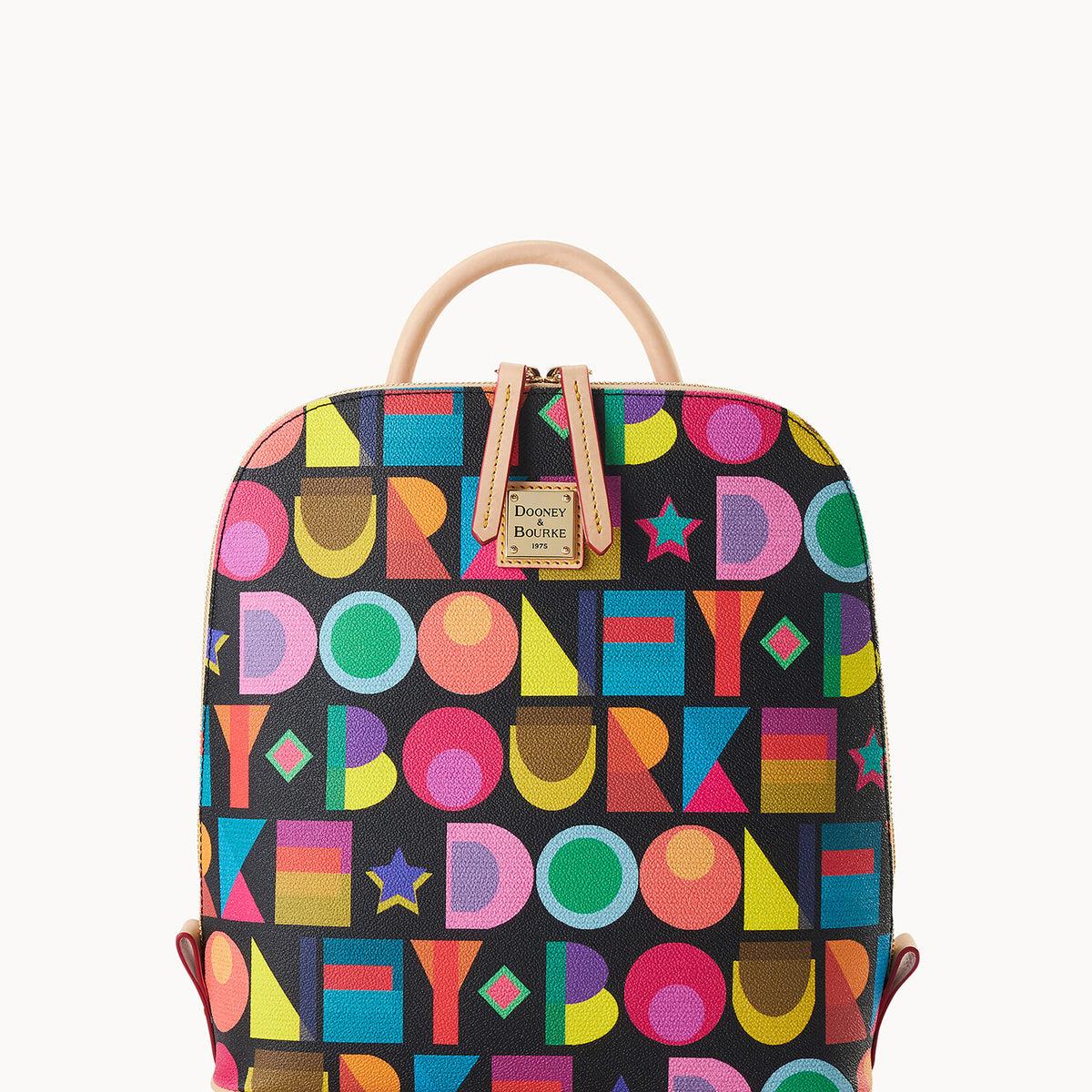 Dooney & Bourke Women's Art Deco Zip Pod Backpack in Black