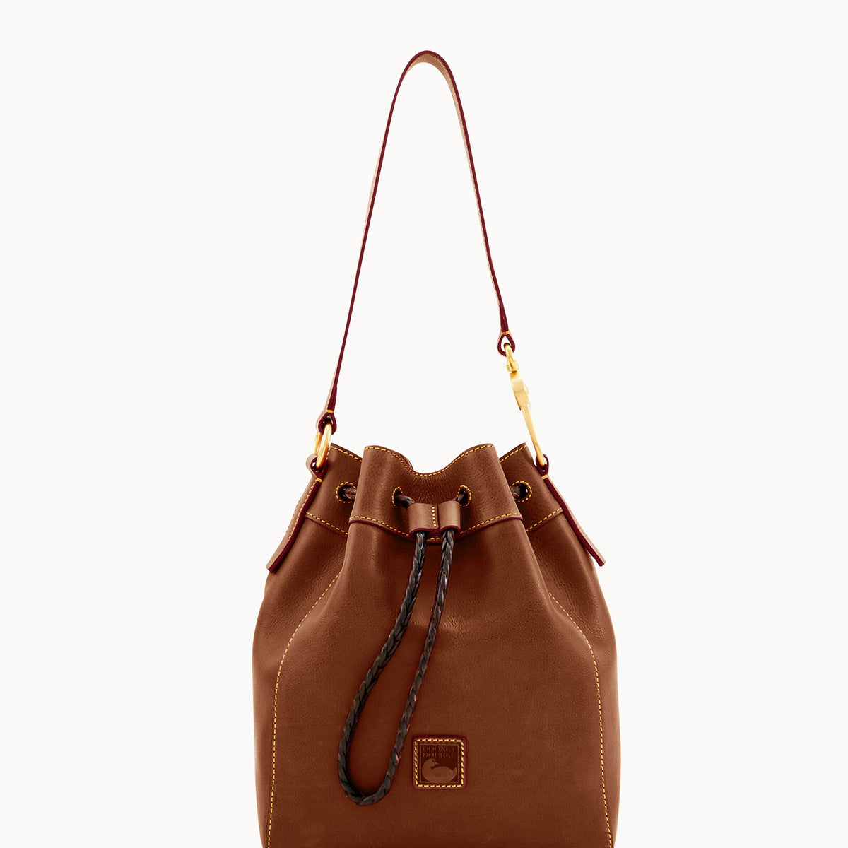 Dooney & Bourke Florentine Leather in Pale Blue Drawstring Hattie Dooney & Bourke Florentine Leather Small Hattie Drawstring  main image 3