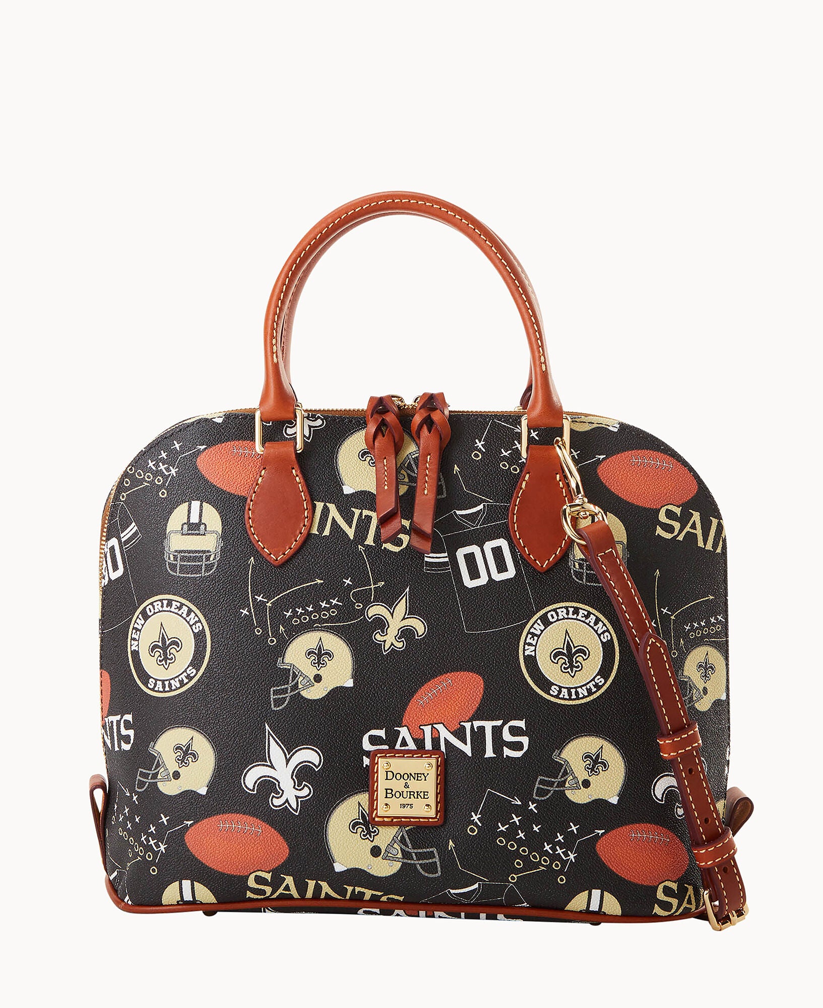 NFL アメフト　フォーティナイナーズ　2wayバッグ NFL Saints Zip Zip Satchel – Dooney & Bourke