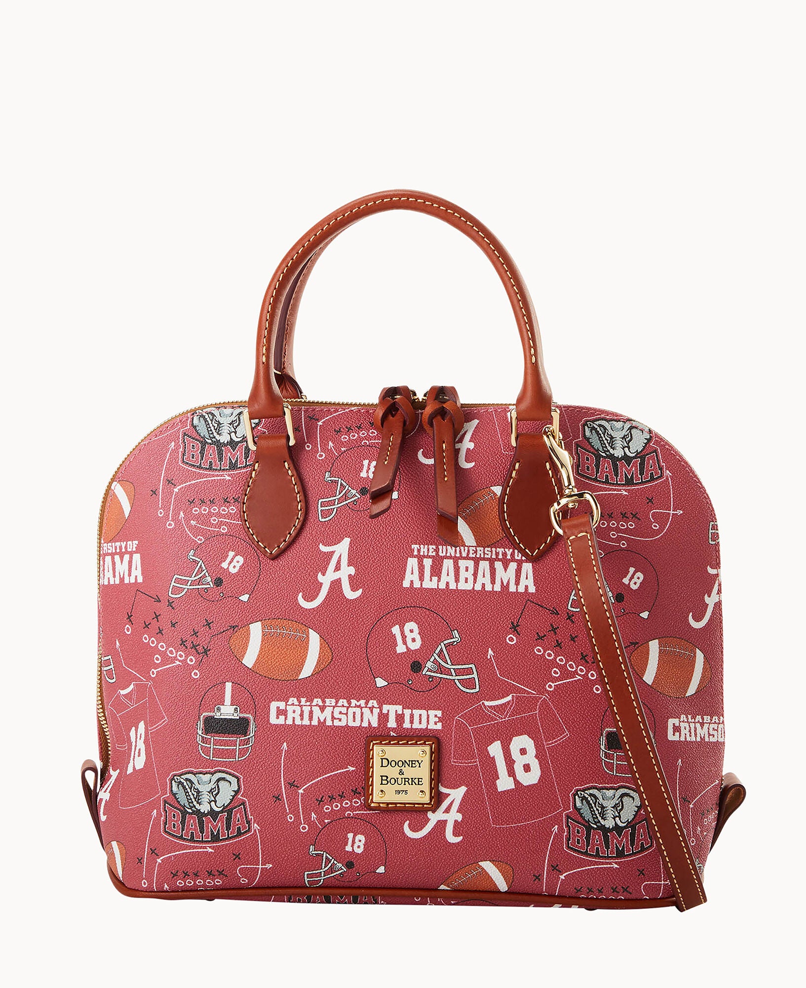 Collegiate University of Alabama Zip Zip Satchel – Dooney & Bourke