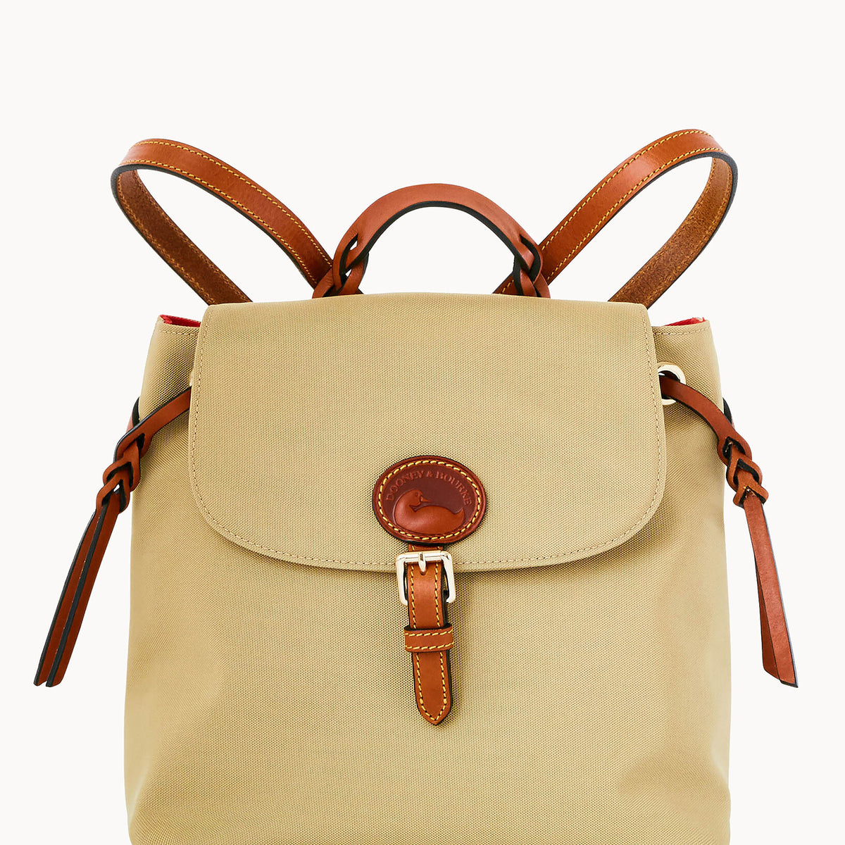 dooney and bourke leather backpack Dooney & Bourke Nylon Flap Backpack, Khaki