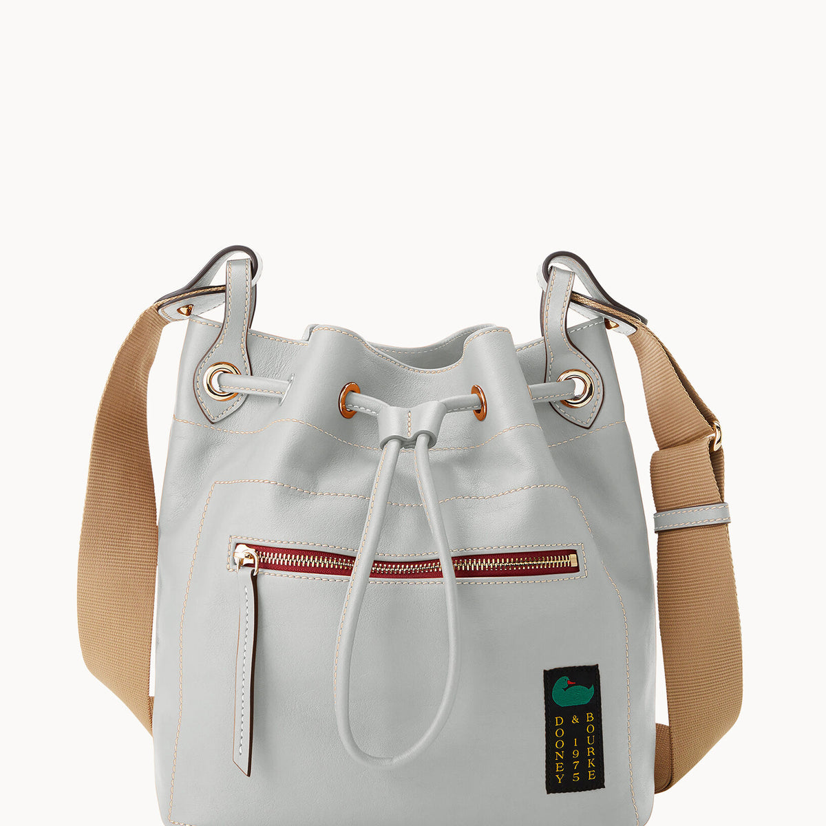 Dooney & Bourke Penrose Rouge Red Leather Drawstring Backpack Dooney & Bourke Penrose Drawstring Backpack Brand New Dooney  main image 2