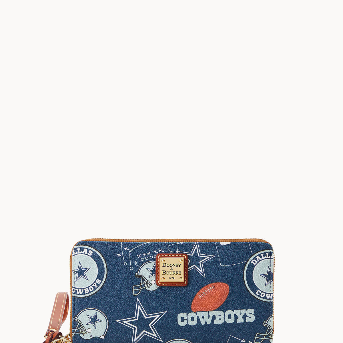 NFL Cowboys Large Zip Around Wristlet – Dooney Bourke