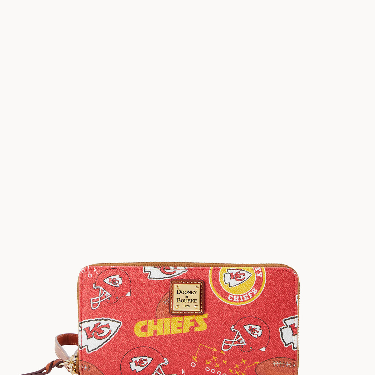 NFL Chiefs Large Zip Around Wristlet – Dooney Bourke