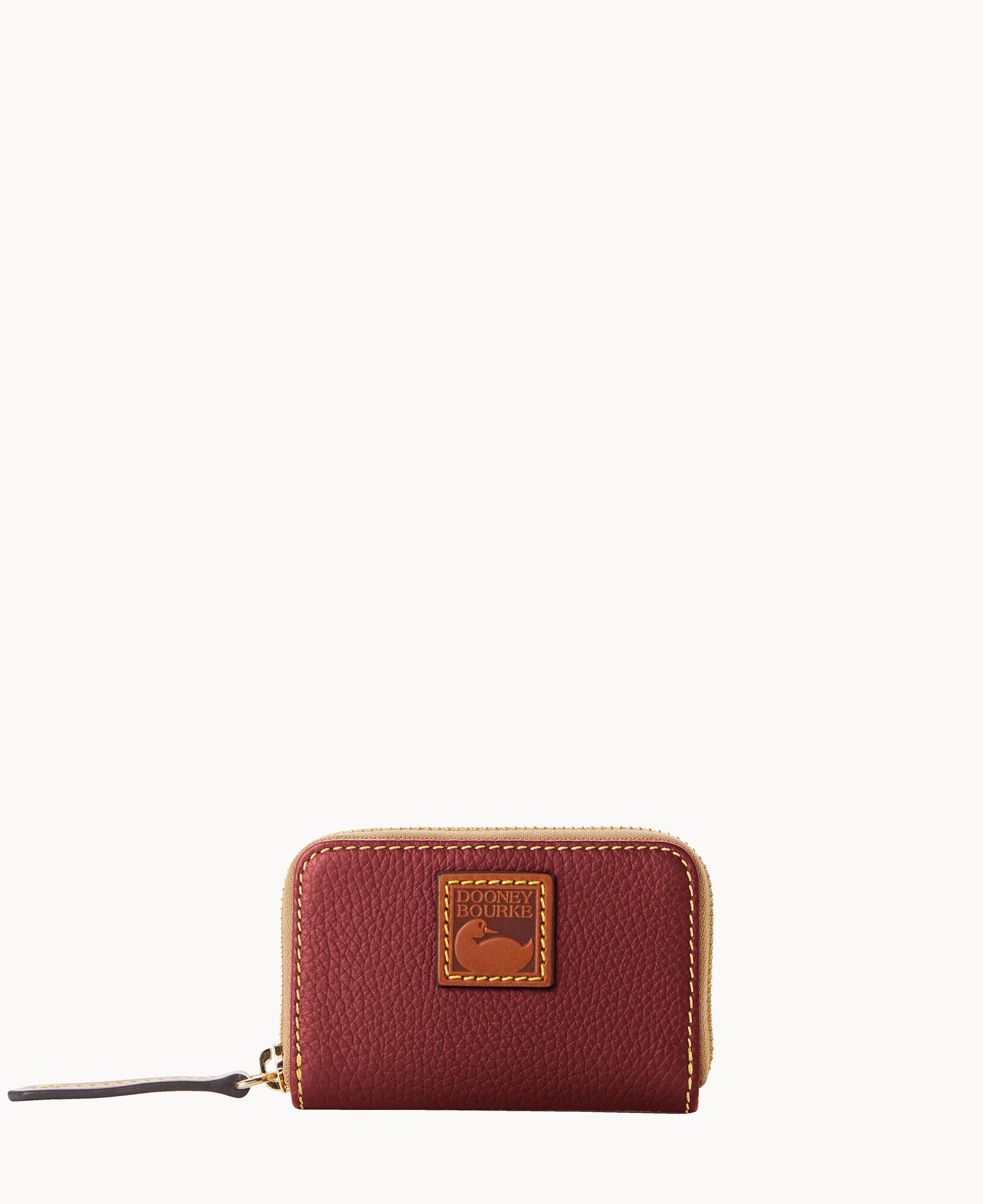 Pebble Grain Zip Around Credit Card Case – Dooney & Bourke