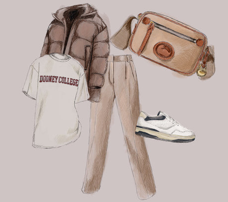 Dooney & Bourke All Weather Leather outfit styling