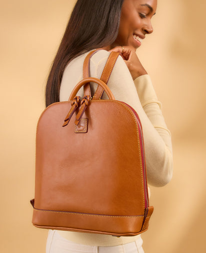 dooney & bourke patent leather pod backpack Florentine Zip Pod Backpack – Dooney & Bourke