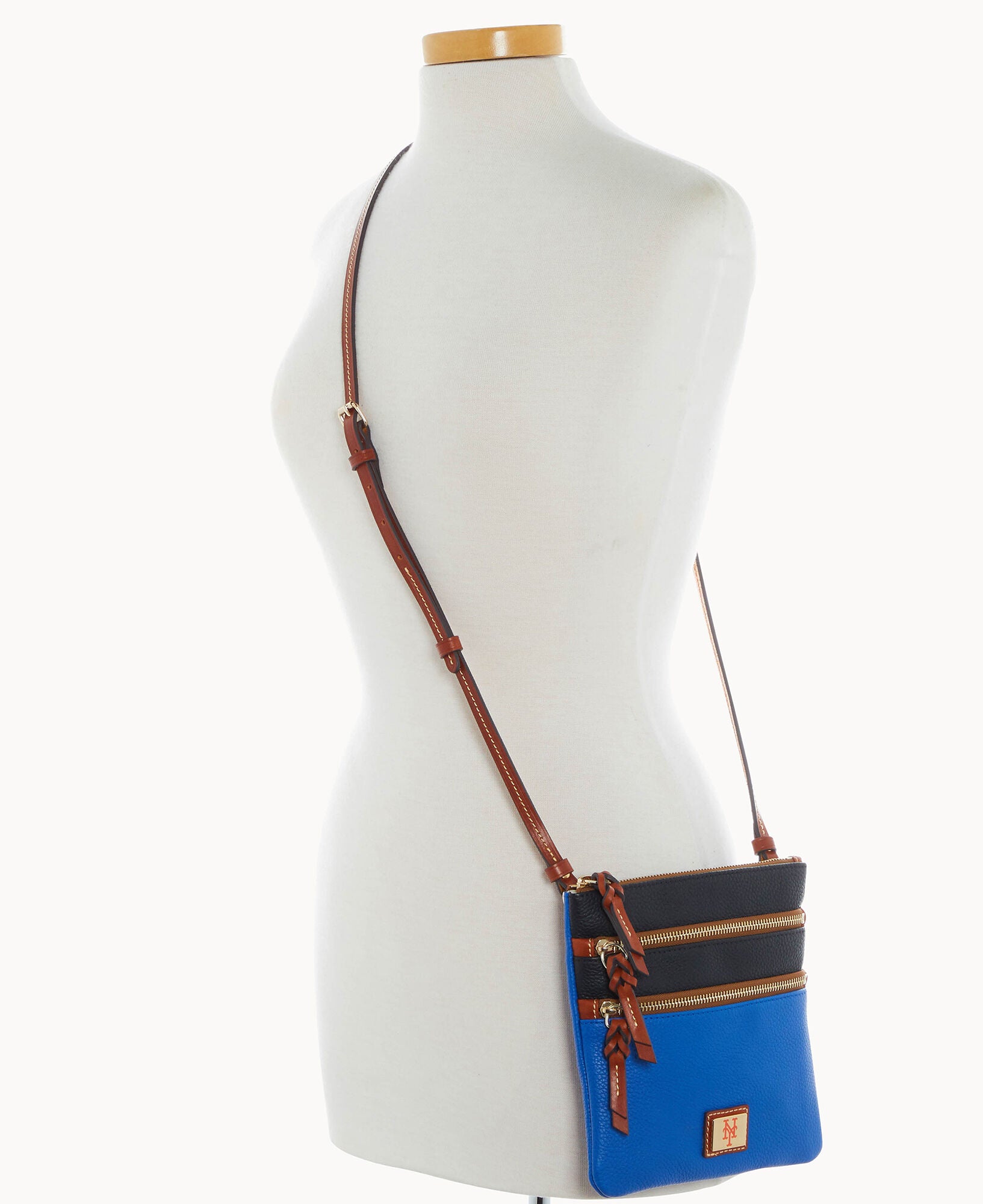MLB Mets Triple Zip Crossbody – Dooney & Bourke