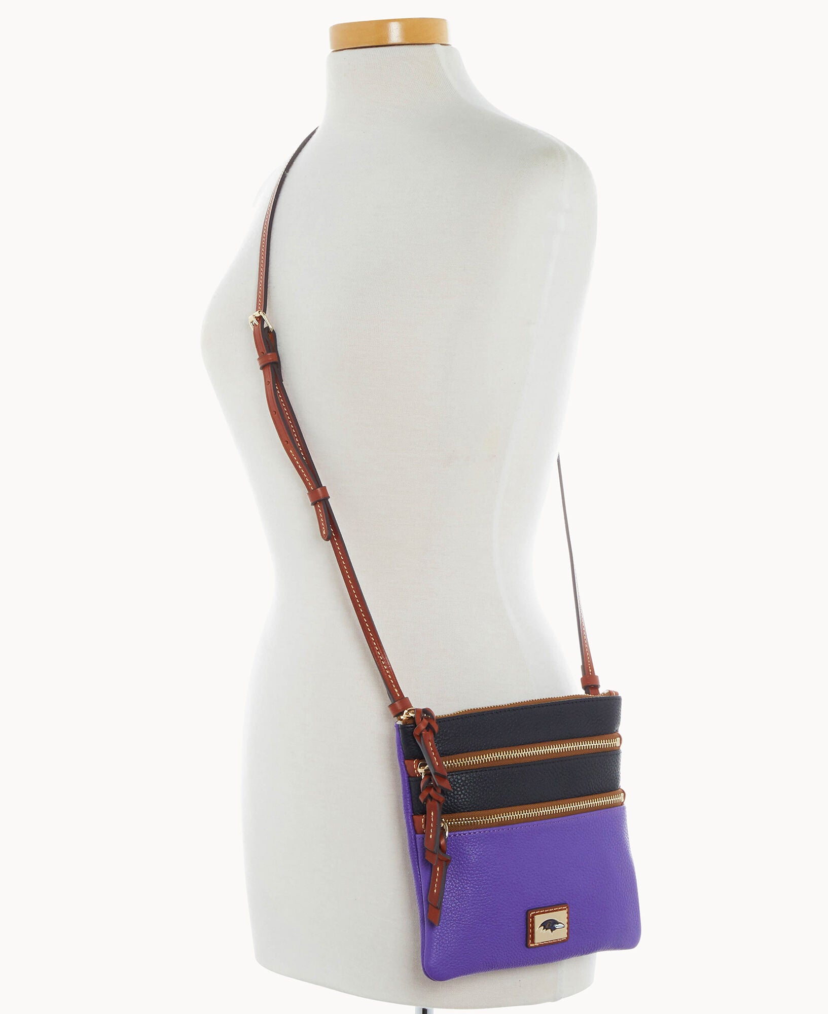 NFL Ravens Triple Zip Crossbody – Dooney & Bourke