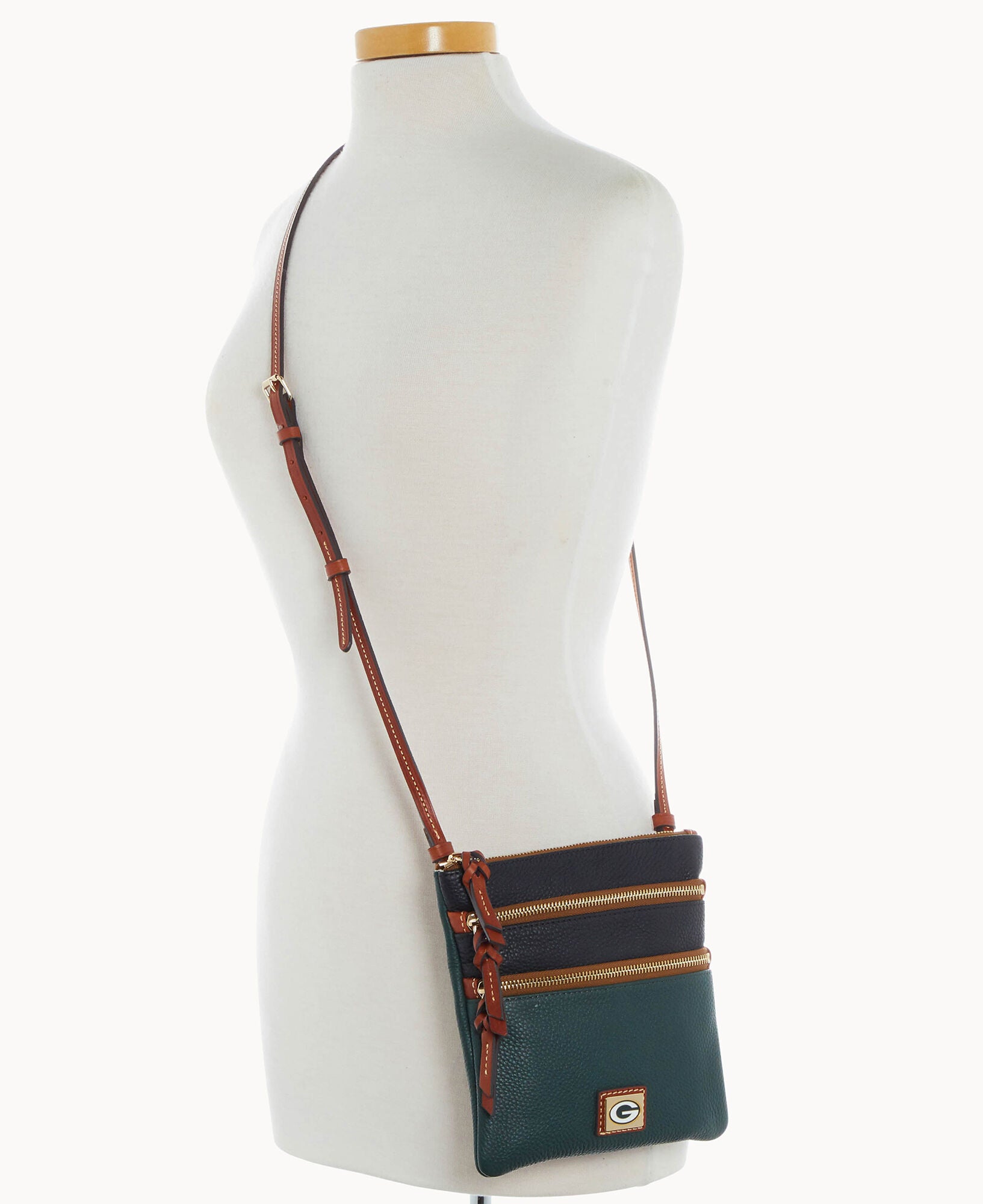 NFL Packers Triple Zip Crossbody – Dooney & Bourke