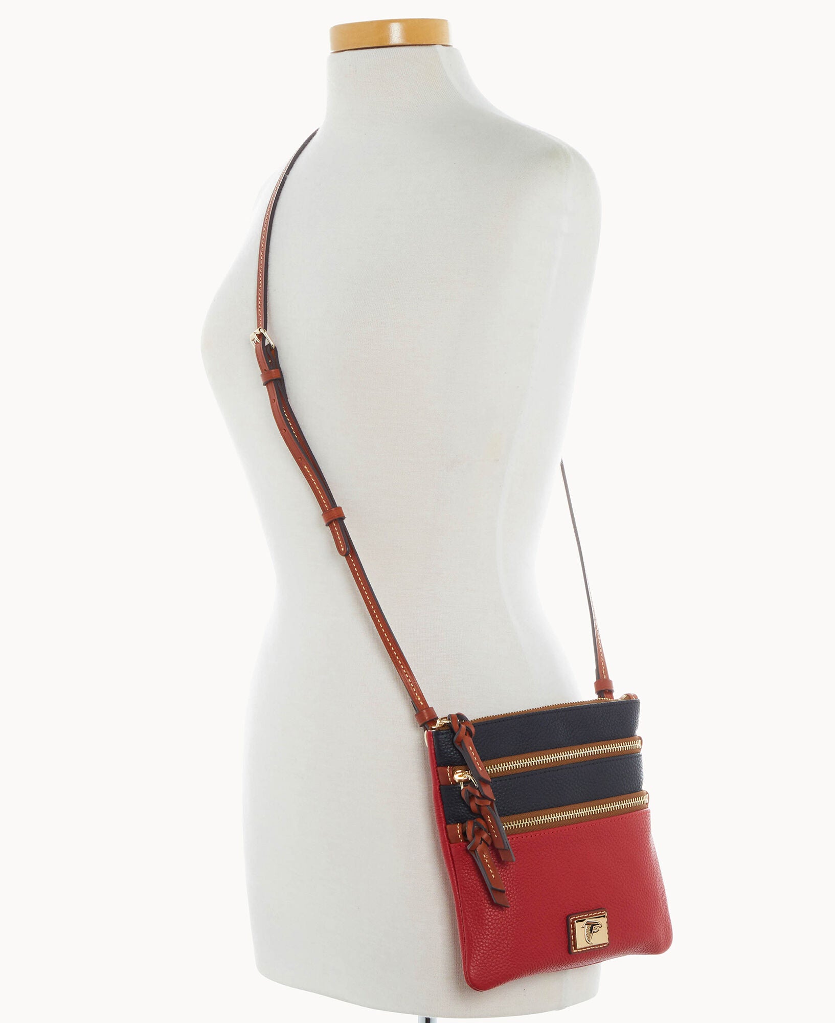 NFL Falcons Triple Zip Crossbody – Dooney & Bourke