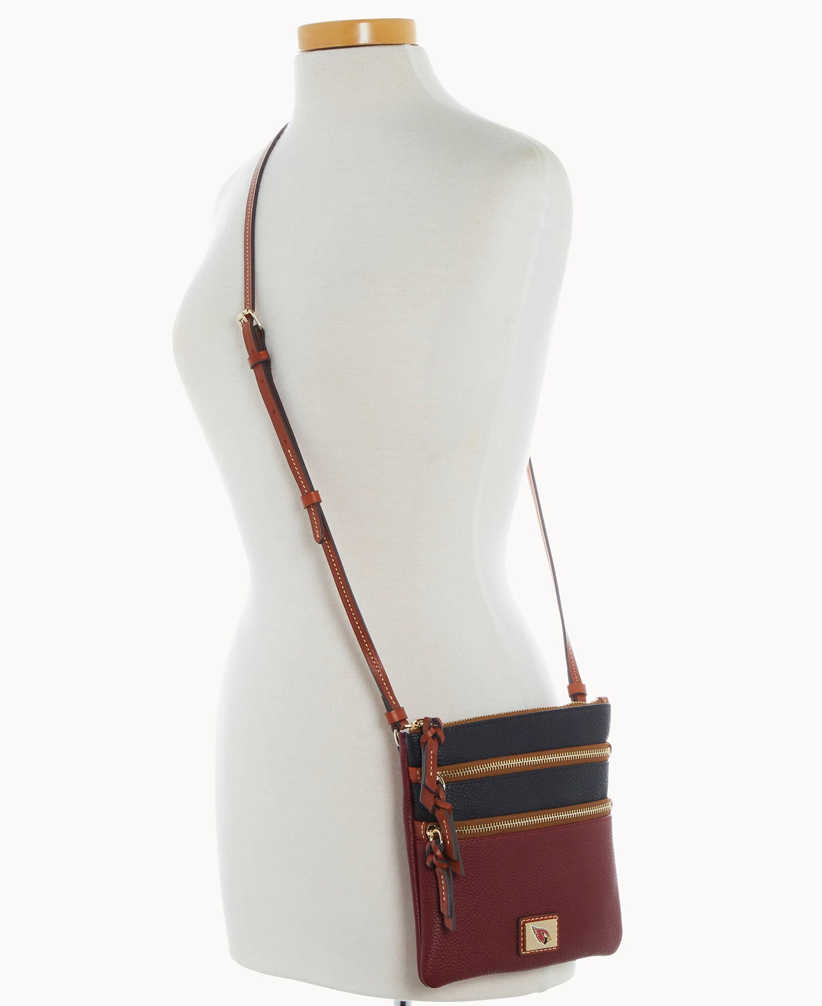 NFL AZ Cardinals Triple Zip Crossbody – Dooney & Bourke