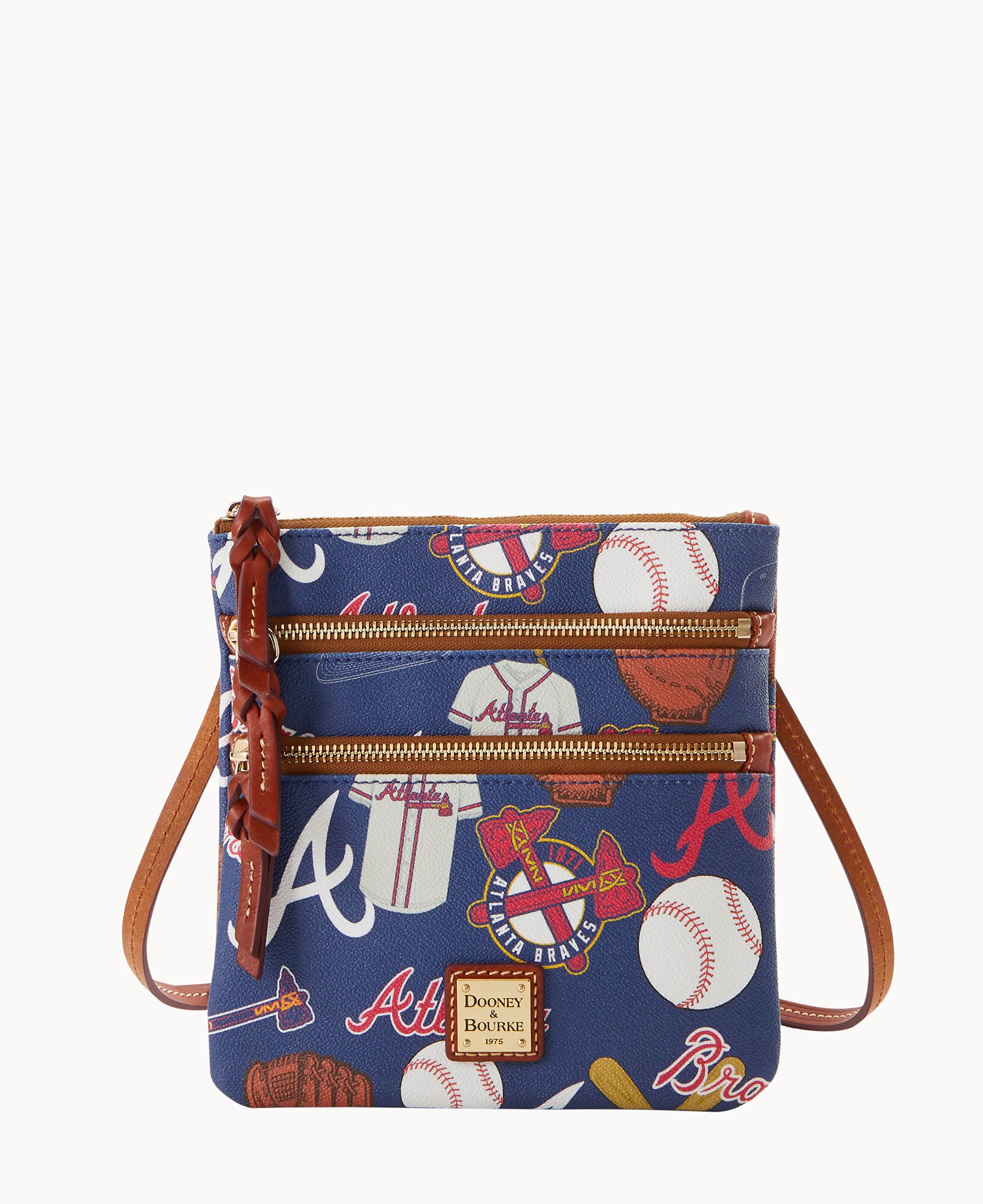 MLB Braves Triple Zip Crossbody – Dooney & Bourke