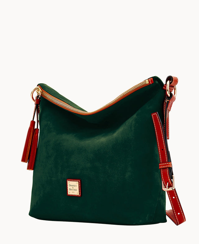 Dooney & Bourke Women's Suede Small Dixon in Ivy, Leather