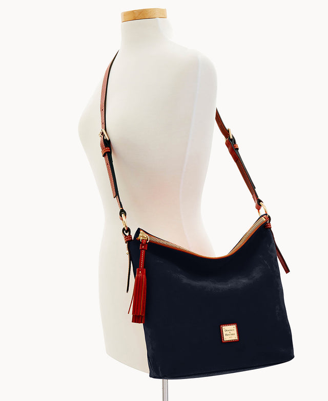 Dooney & Bourke Women's Suede Small Dixon in Navy, Leather