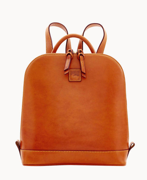 Dooney & Bourke Women's Florentine Zip Pod Leather Backpack in Salmon
