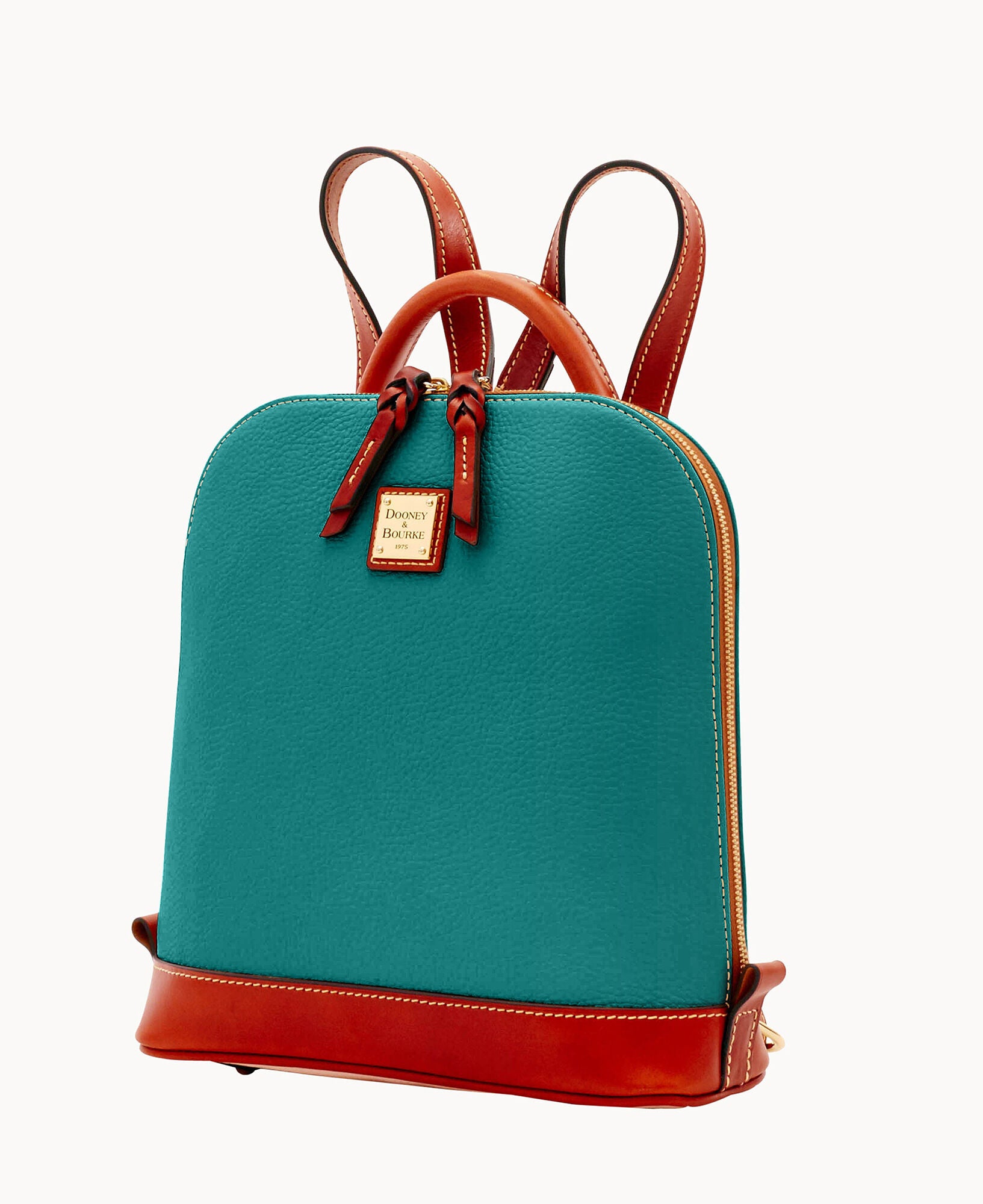 Dooney & Bourke バッグパック　リュック　レザー　グリーン　大容量 Pebble Grain Zip Pod Backpack – Dooney & Bourke