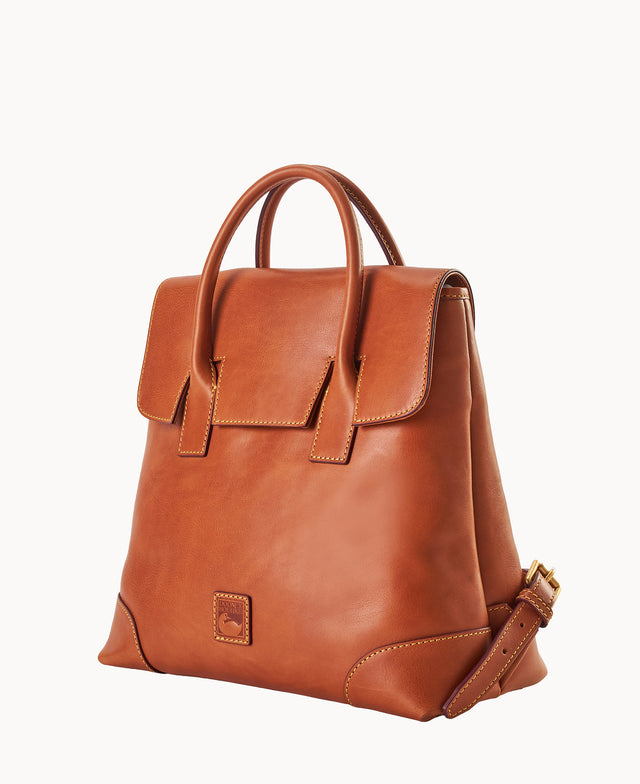 Dooney & Bourke Women's Florentine Miranda Leather Backpack in Natural