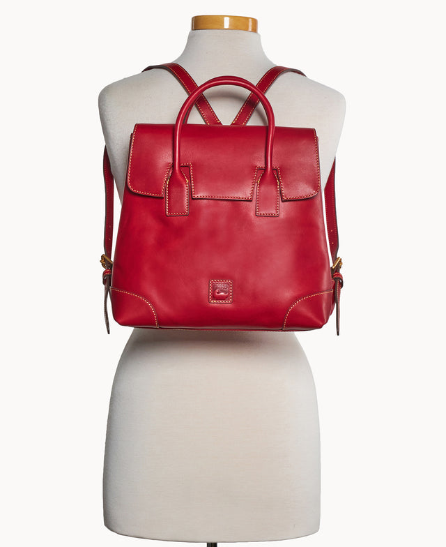 Dooney & Bourke Women's Florentine Miranda Leather Backpack in Red