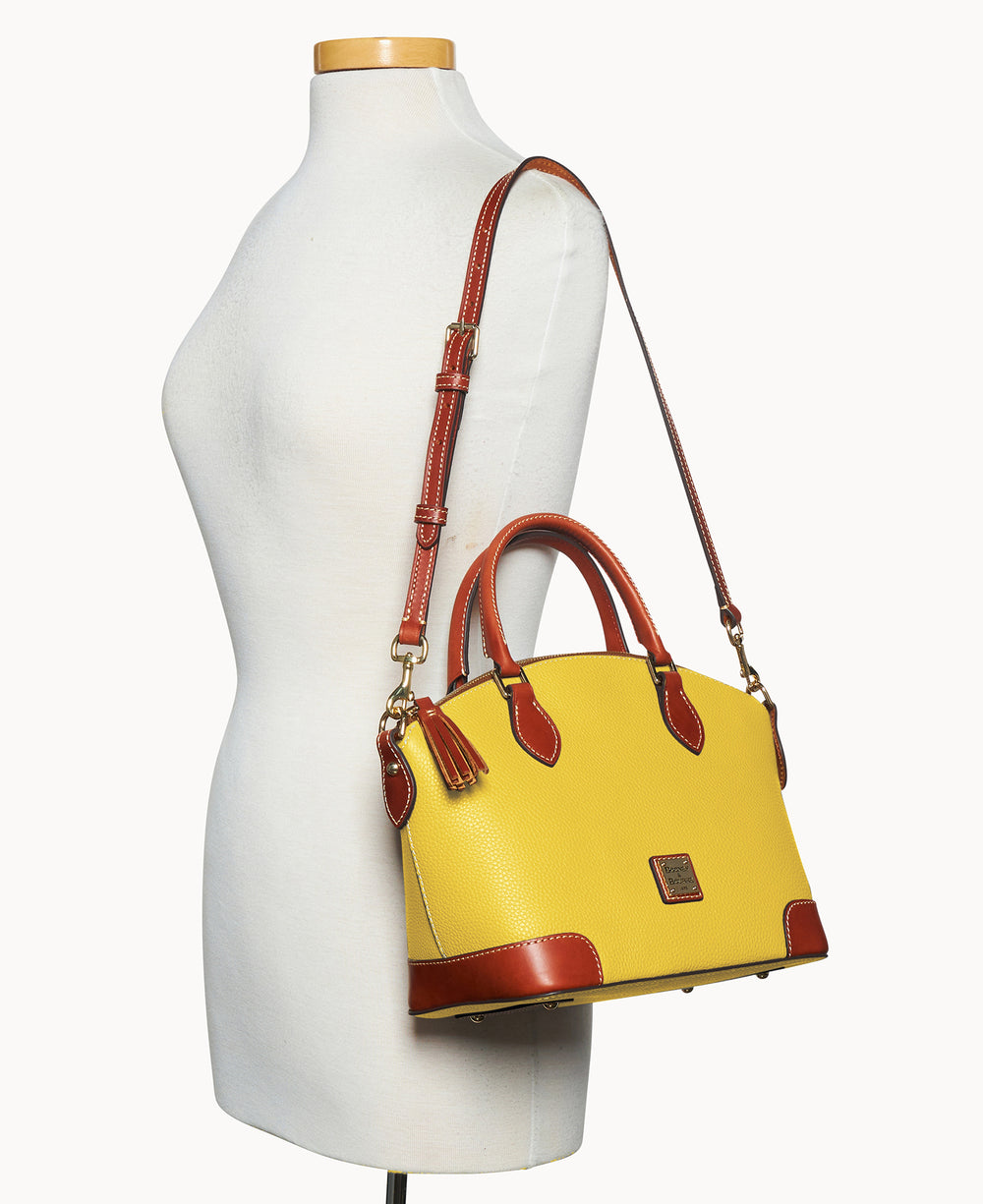 Pebble Grain Geena Satchel