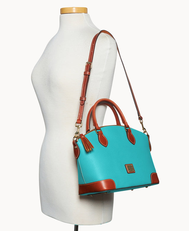 Pebble Grain Geena Satchel