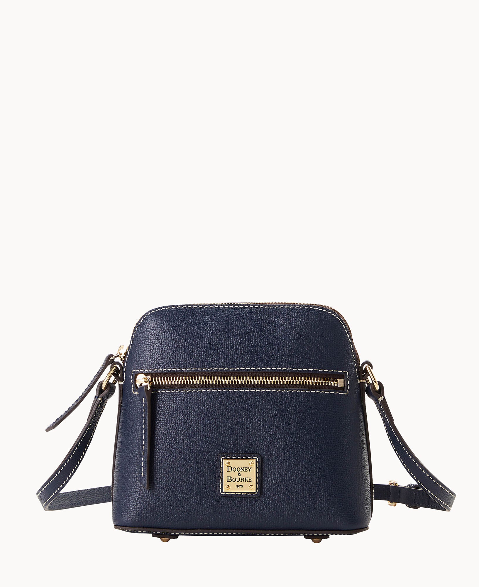 Dooney & Bourke レザー ショルダーバッグ ネイビー Sorrento Zip Domed Crossbody – Dooney & Bourke