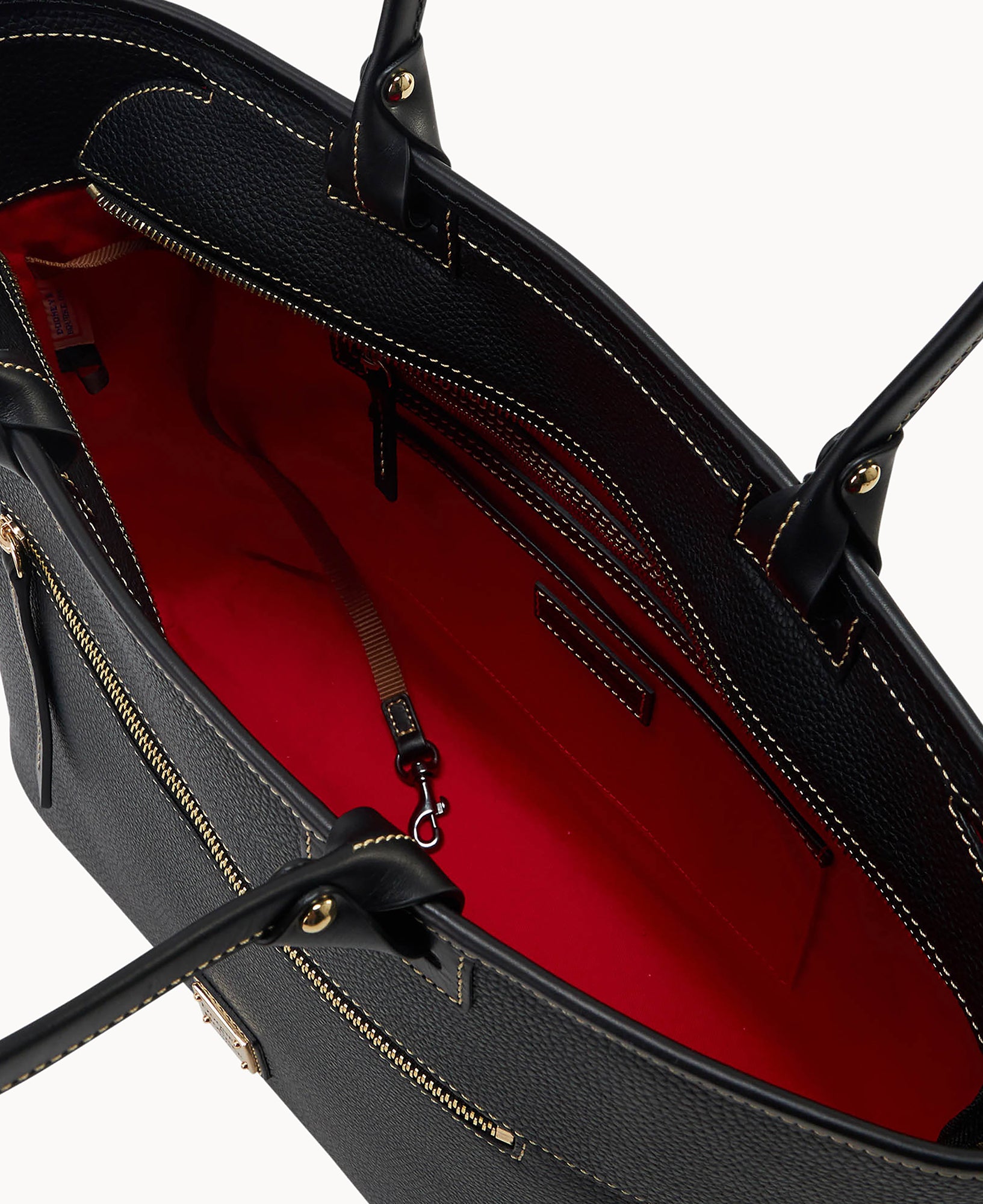 Dooney&Bourke ボストンバッグ 黒 W53㌢ レザー 2way大容量 Pebble Grain Large Zip Tote – Dooney & Bourke