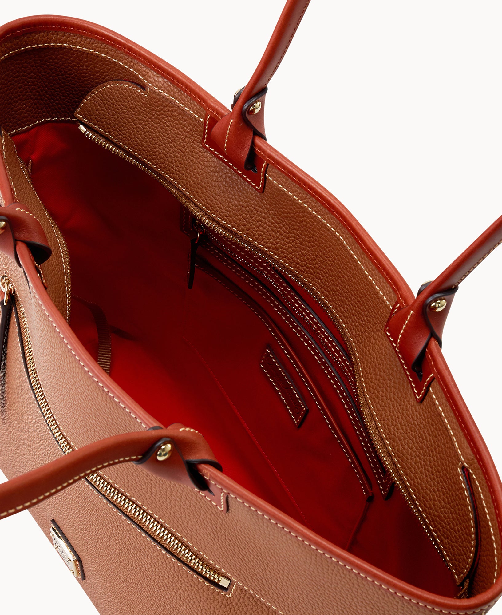 Pebble Grain Large Zip Tote – Dooney & Bourke