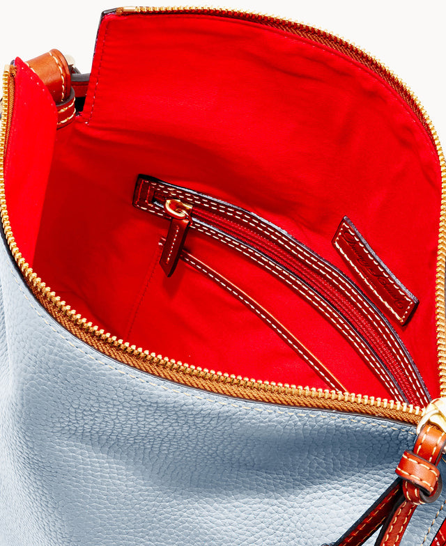 Pebble Grain Twist Strap Hobo