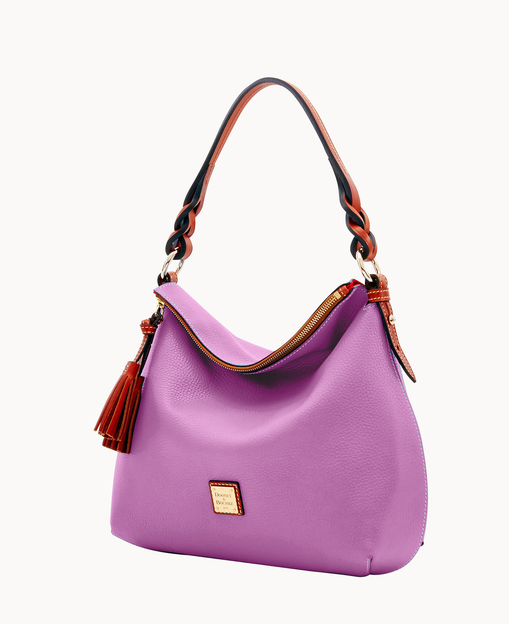 Pebble Grain Twist Strap Hobo