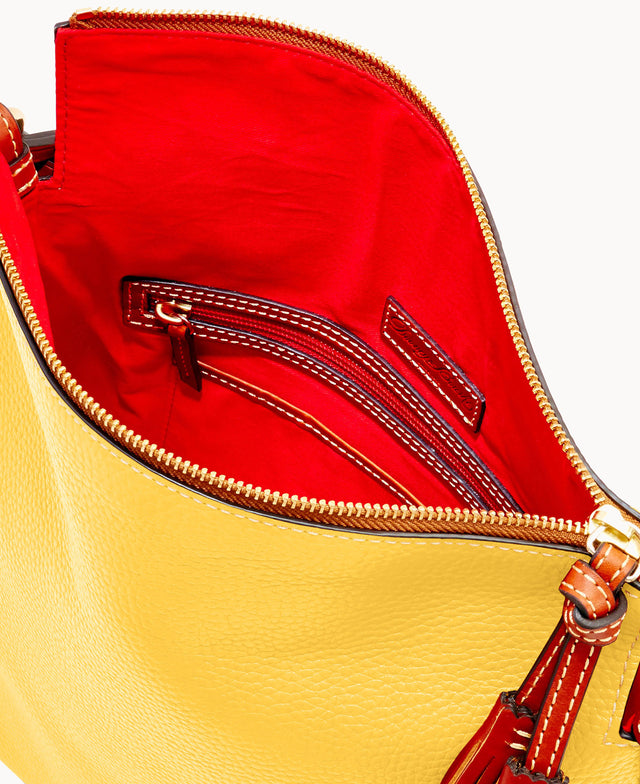 Pebble Grain Twist Strap Hobo