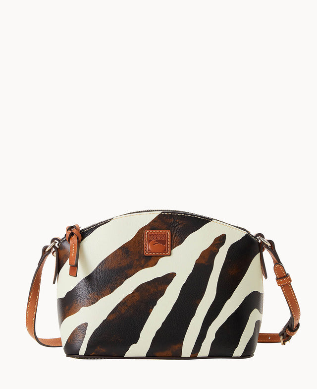 Zebra Leather Suki Crossbody – Dooney Bourke