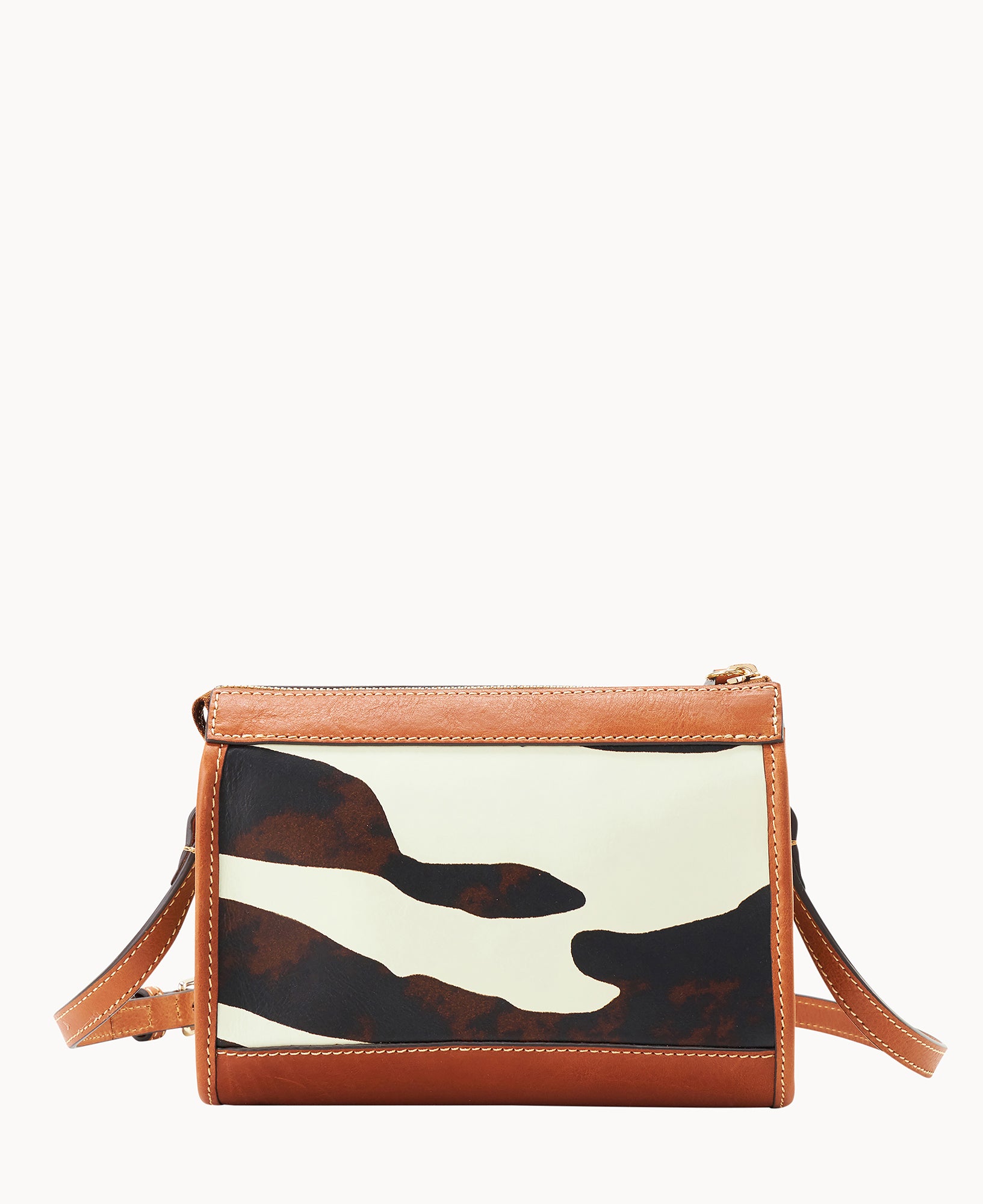Zebra Leather Zip Crossbody – Dooney & Bourke