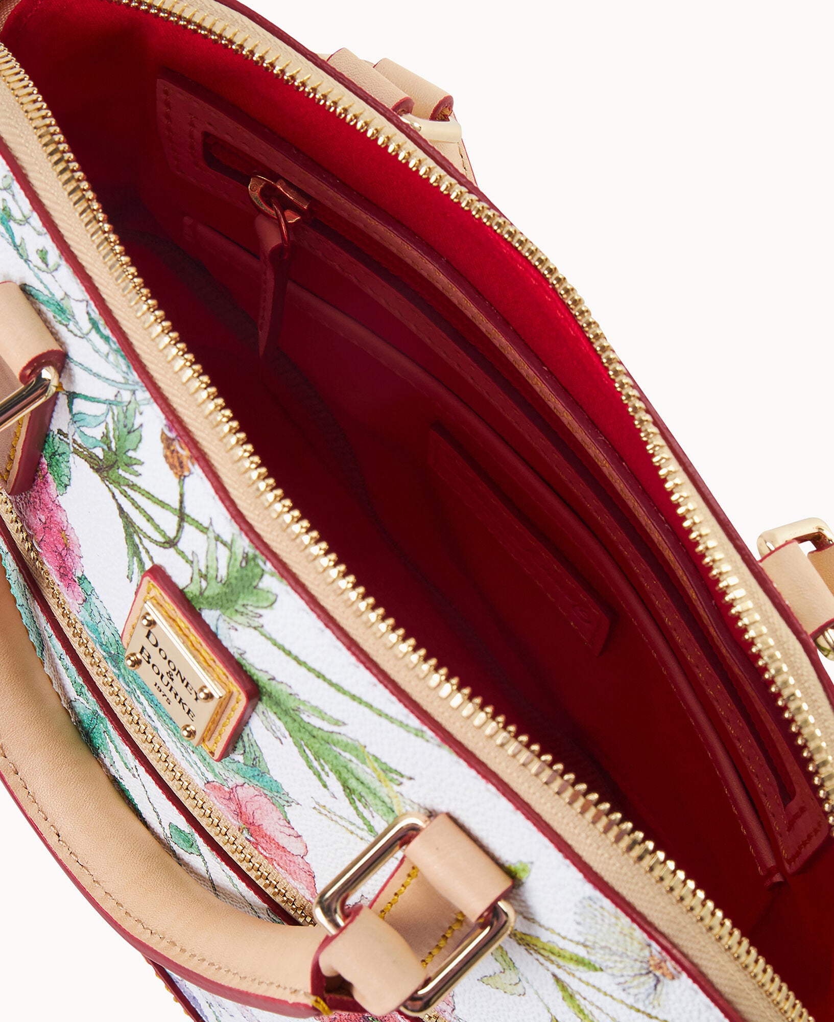 Botanical Small Domed Zip Satchel – Dooney & Bourke