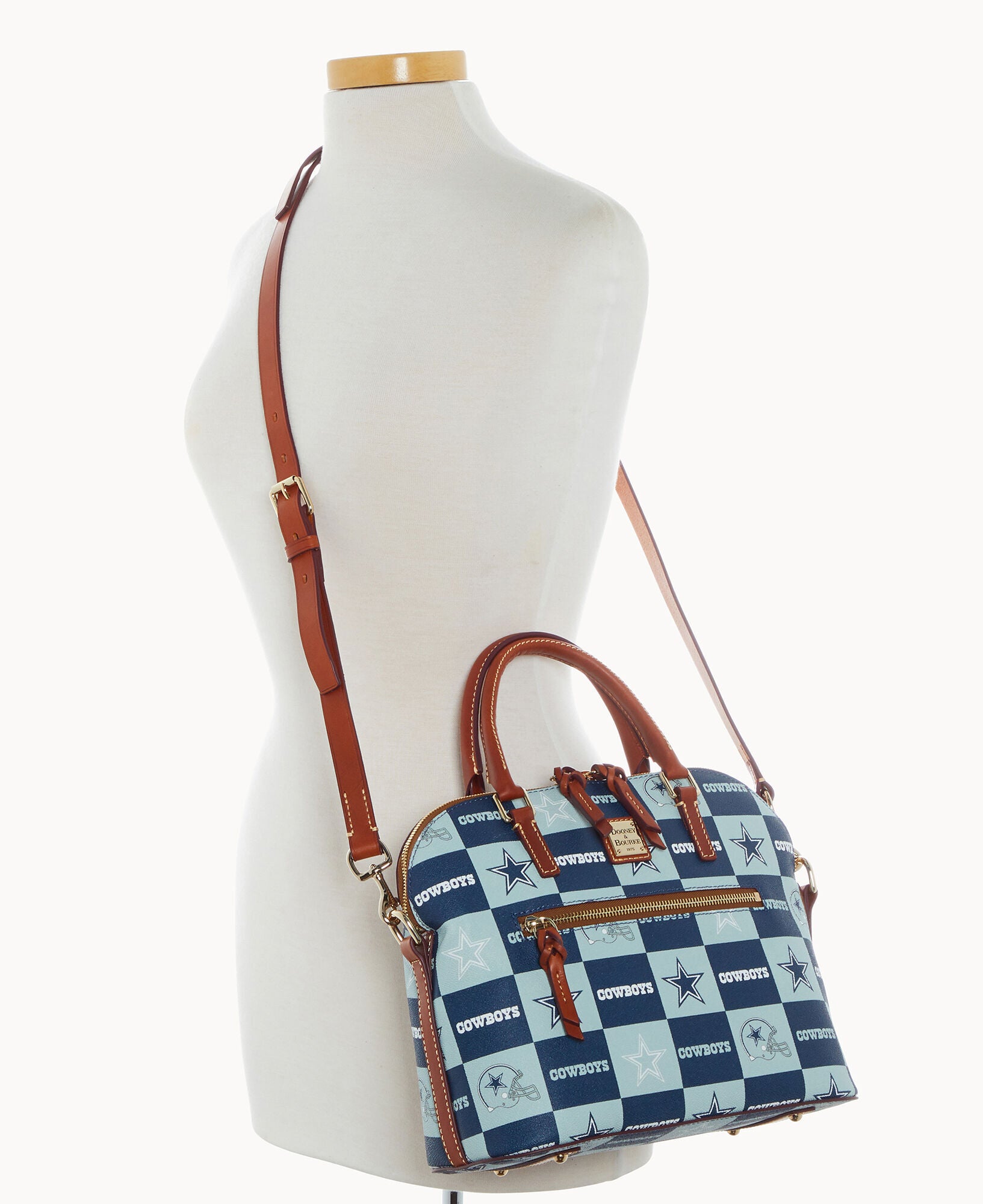 NFL Cowboys Domed Zip Satchel – Dooney & Bourke