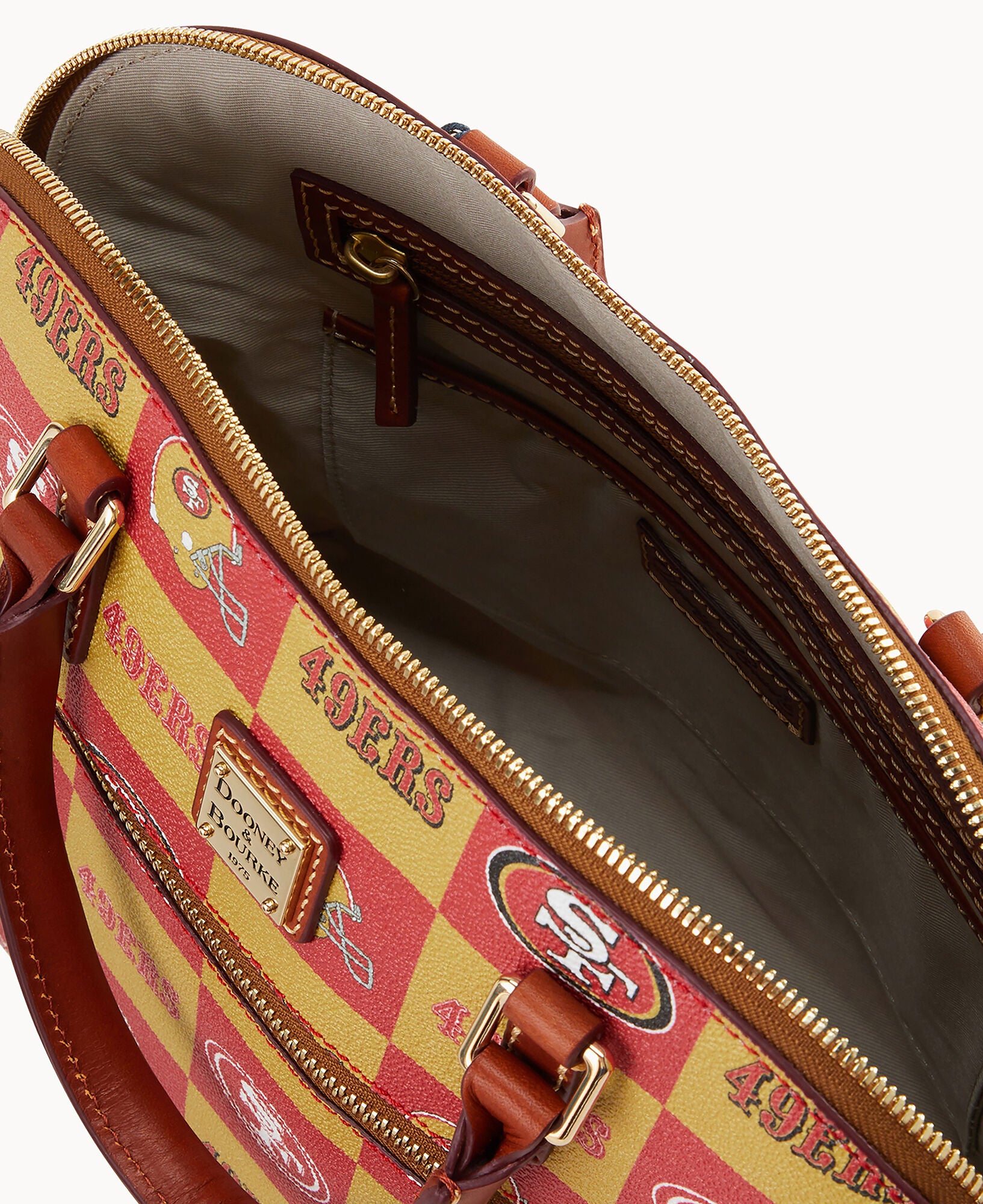 NFL 49ERS Domed Zip Satchel – Dooney & Bourke