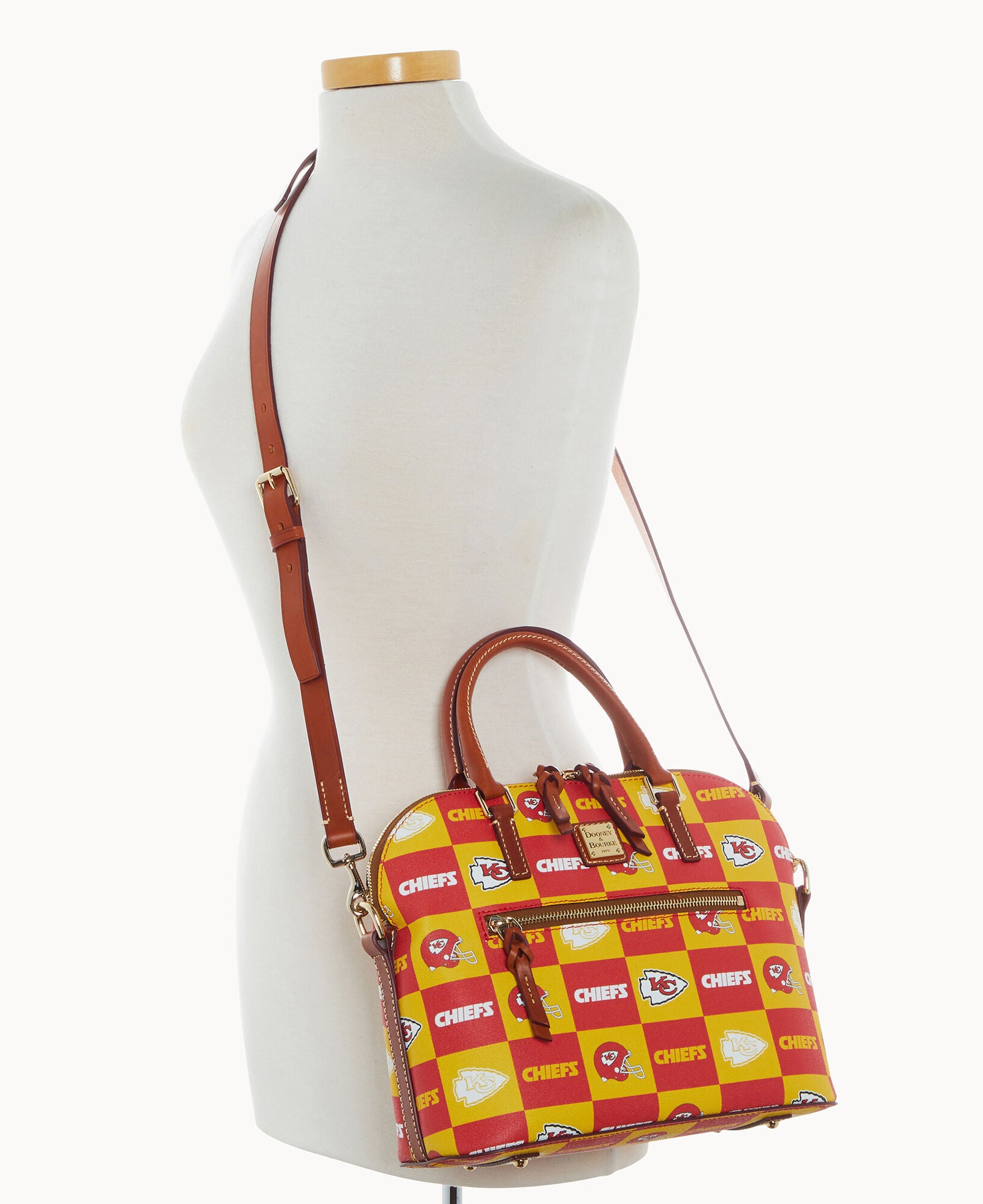 NFL Chiefs Domed Zip Satchel – Dooney & Bourke