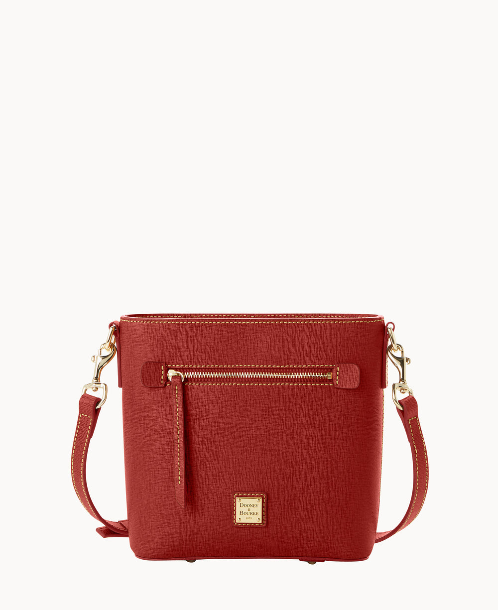 Saffiano Small Zip Crossbody