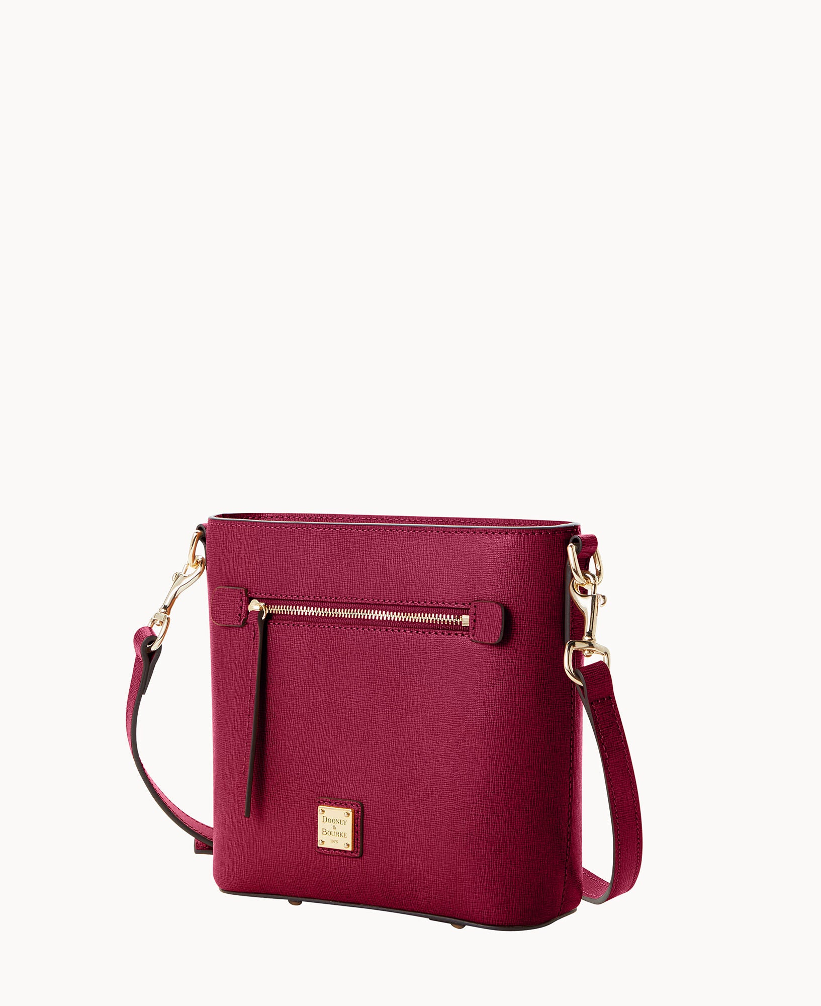 Dooney & Bourke バーガンディ ショルダーバッグ Saffiano Small Zip Crossbody – Dooney & Bourke
