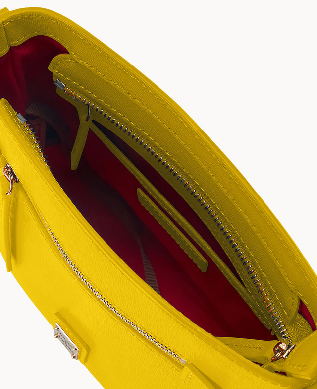 Saffiano Small Zip Crossbody