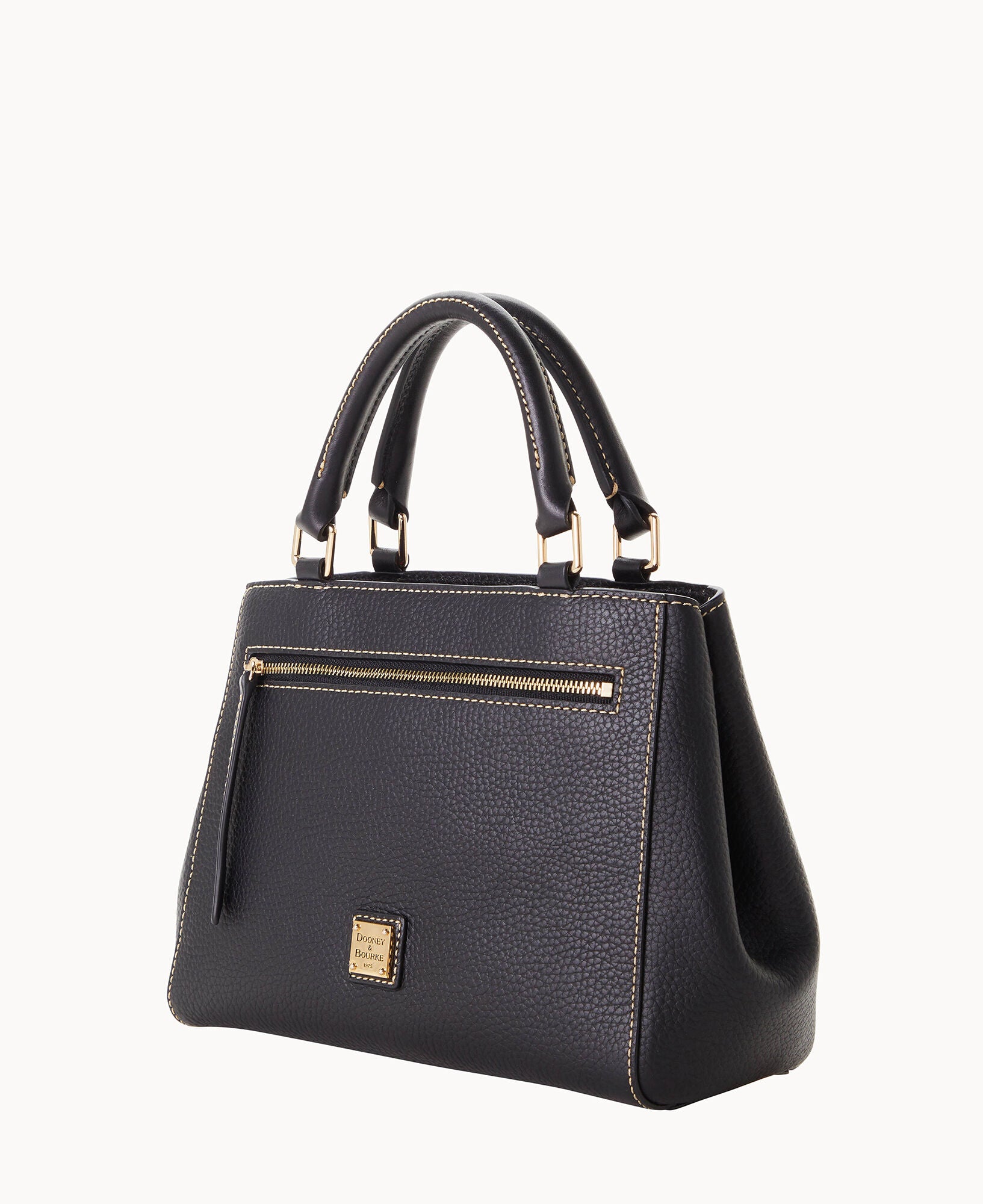 Pebble Grain Small Zip Satchel – Dooney & Bourke