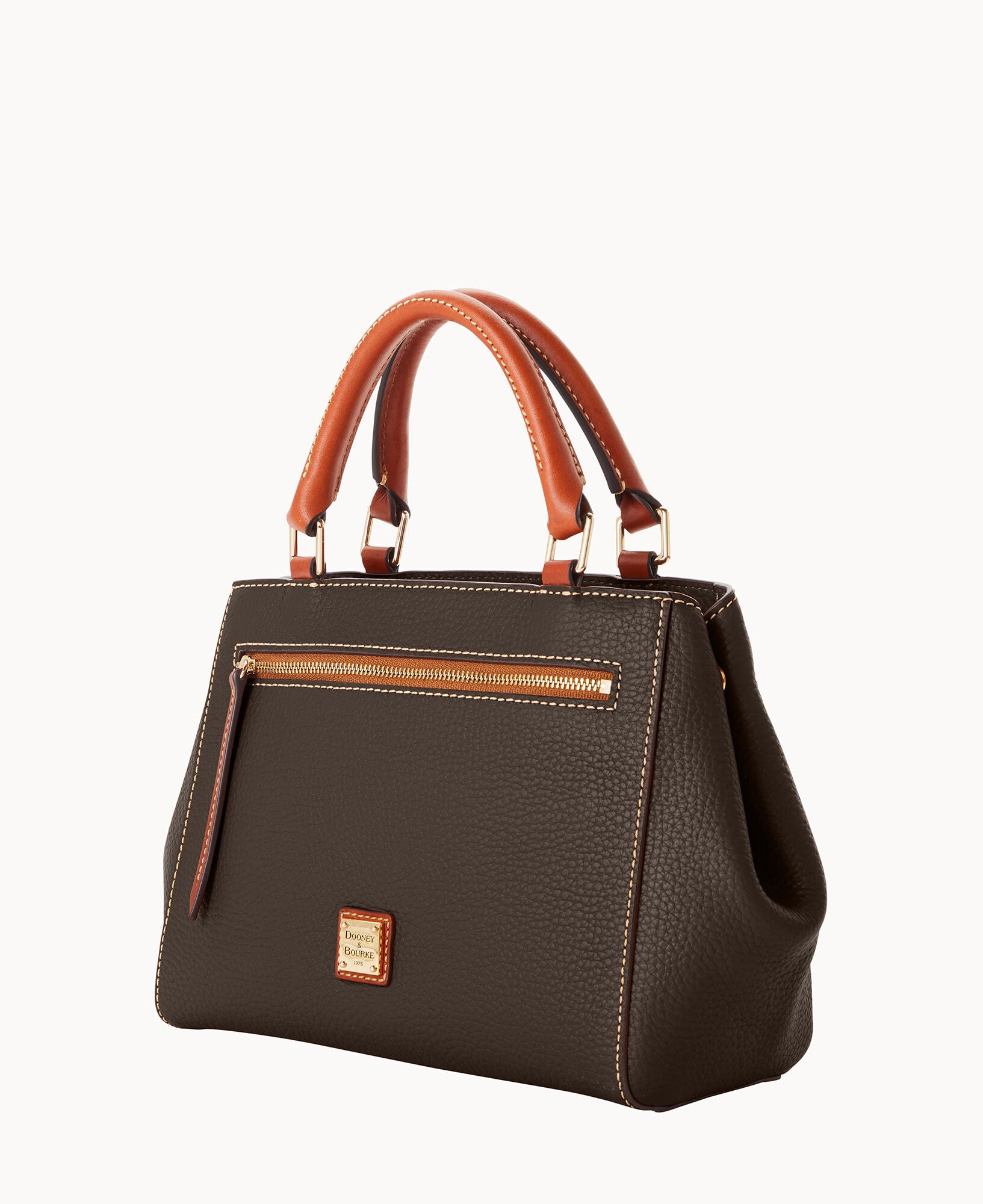 Pebble Grain Small Zip Satchel – Dooney & Bourke