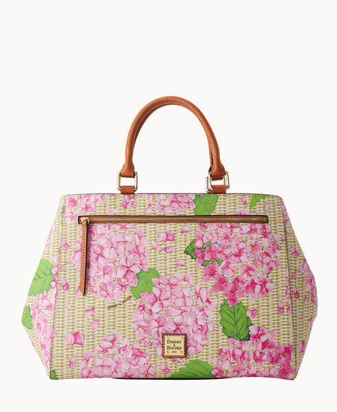 Hydrangea Basketweave Zip Satchel – Dooney & Bourke