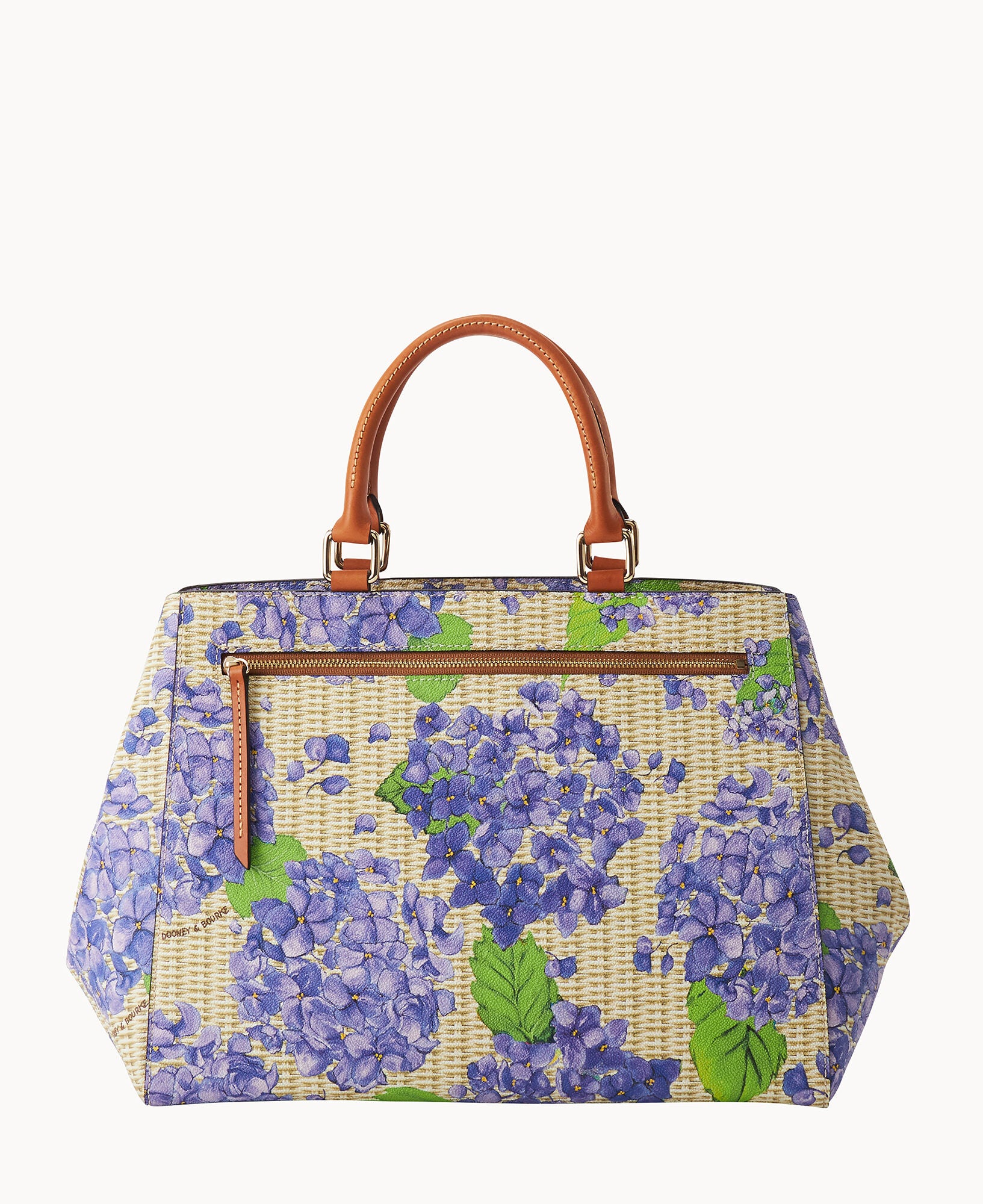 Hydrangea Basketweave Zip Satchel – Dooney & Bourke