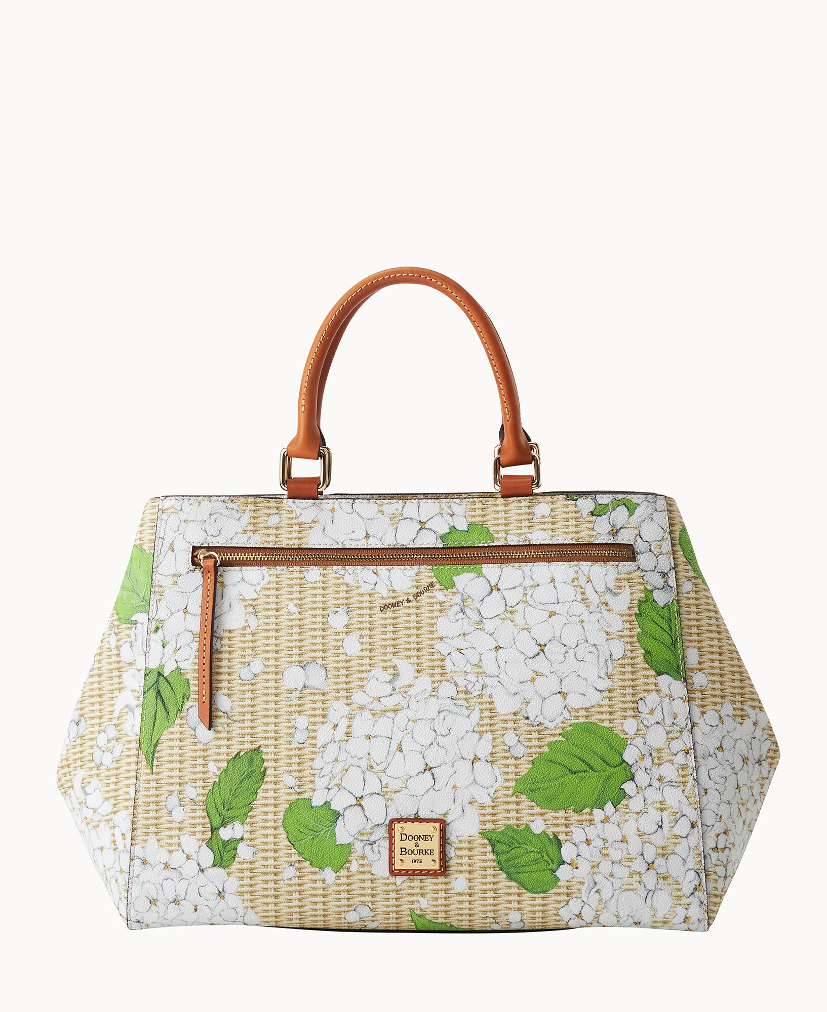 Hydrangea Basketweave Zip Satchel – Dooney & Bourke