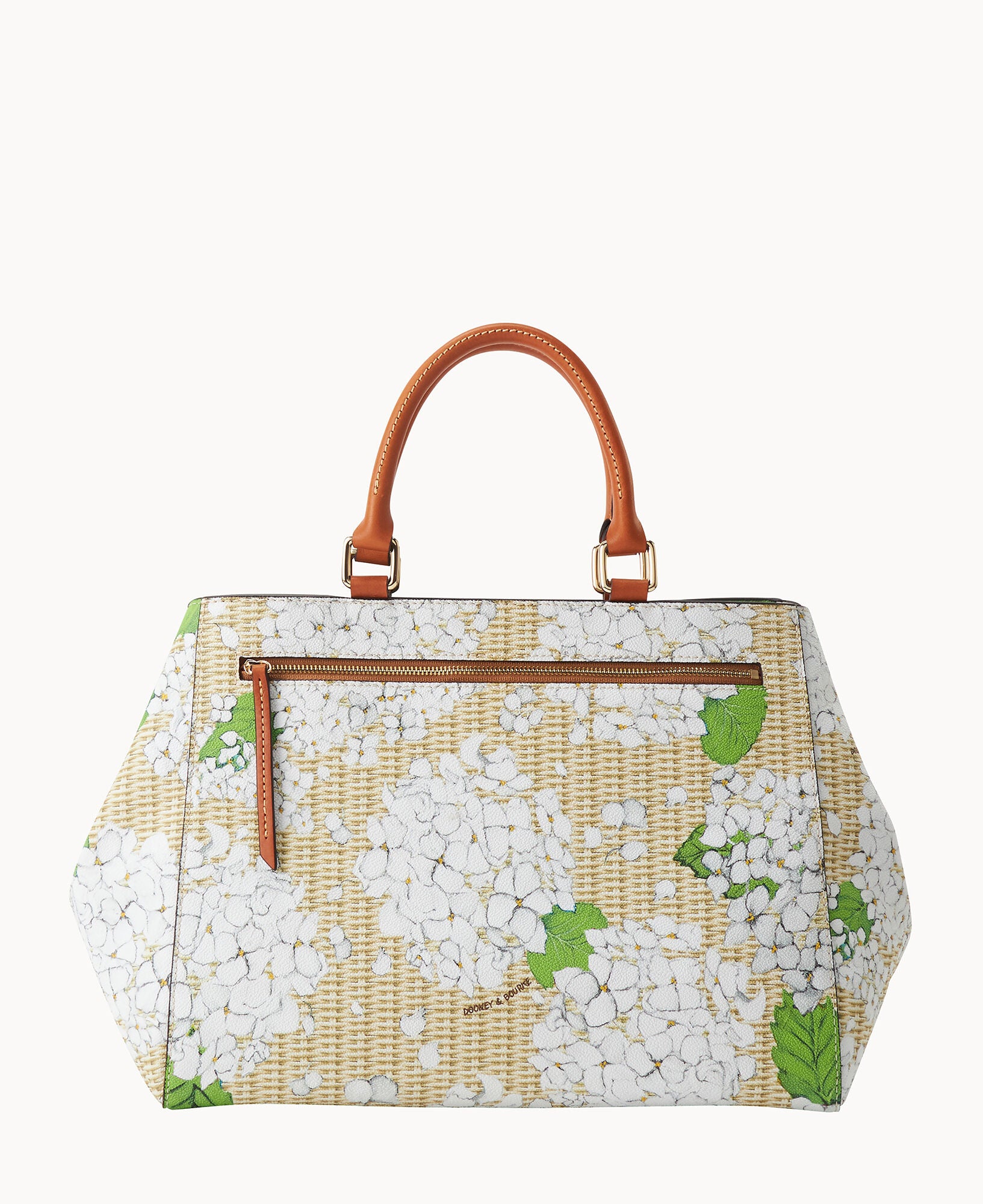 Hydrangea Basketweave Zip Satchel – Dooney & Bourke