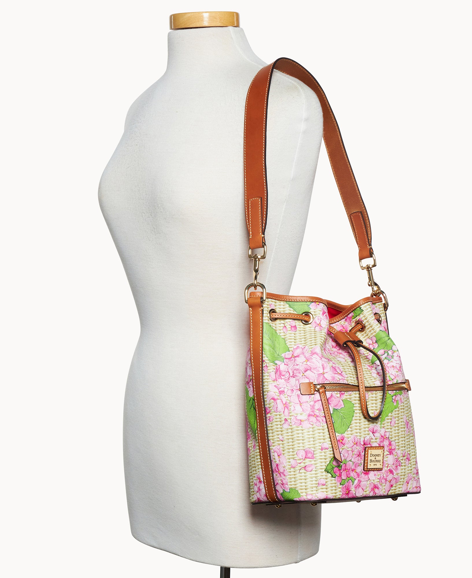 Hydrangea Basketweave Drawstring – Dooney & Bourke