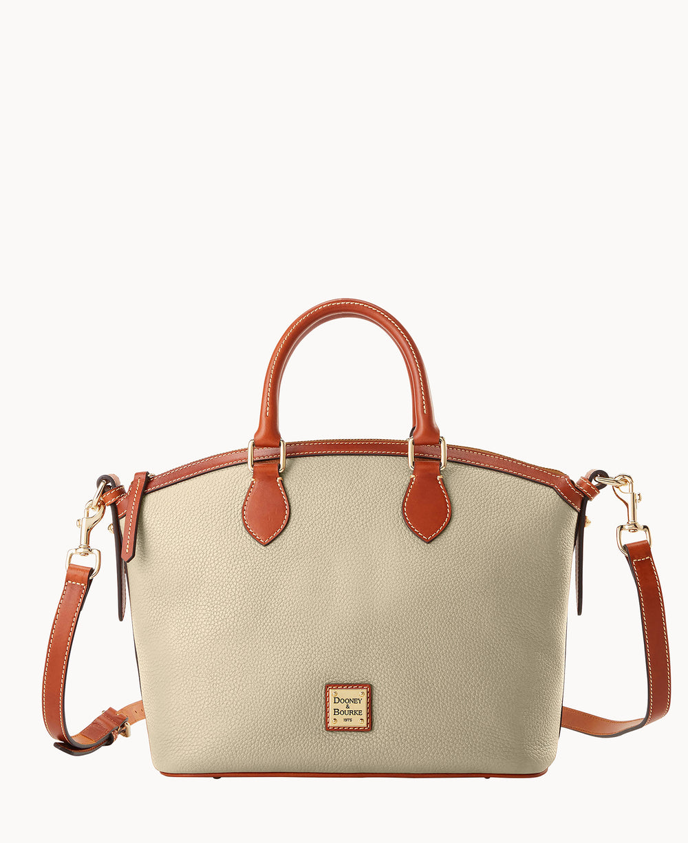 Pebble Grain Domed Satchel
