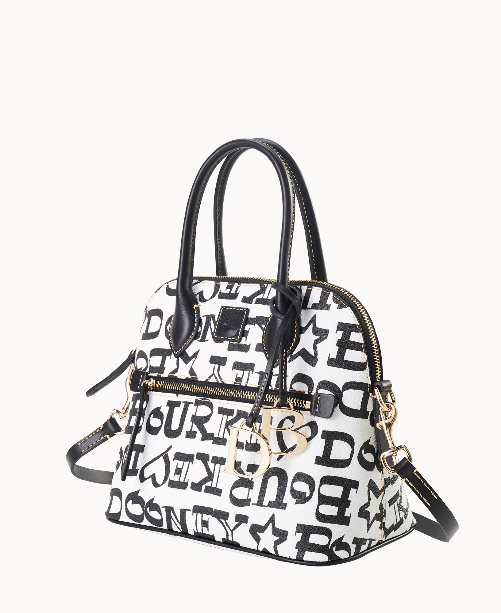 Doodle II Coated Cotton Domed Satchel – Dooney & Bourke