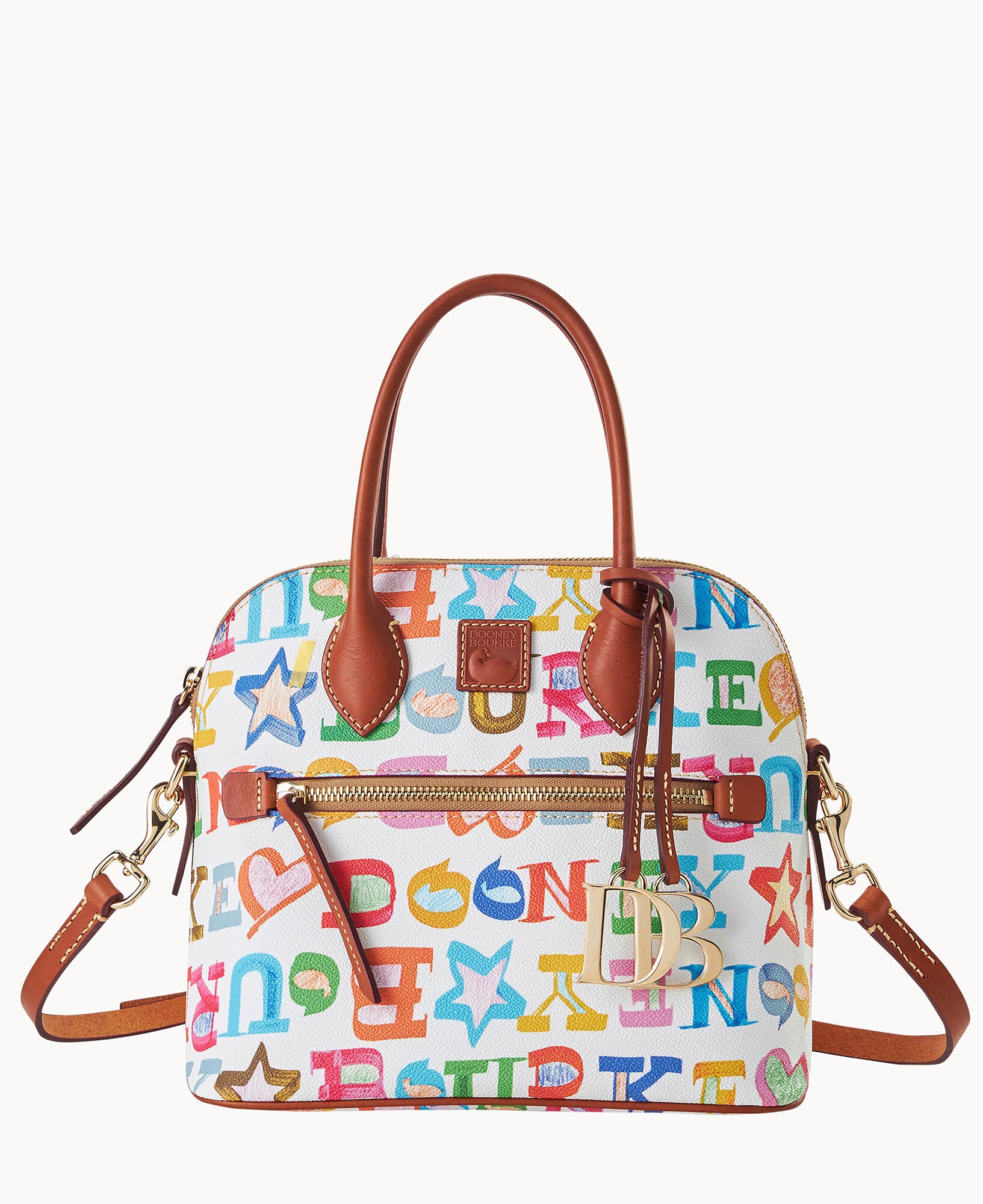 Doodle II Coated Cotton Domed Satchel – Dooney & Bourke